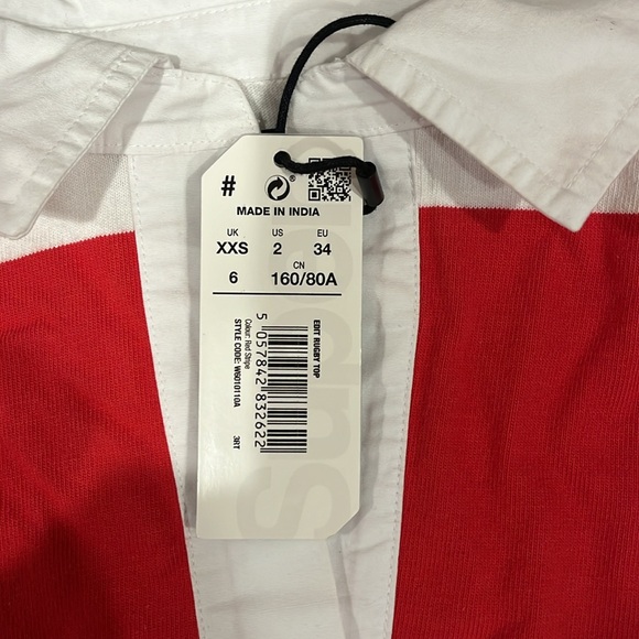 Superdry vintage cropped rugby top - Picture 2 of 3